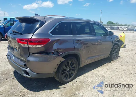 2019 Toyota Highlander Limited Platinum from USA, damaged, VIN 5TDYZRFH7KS342152